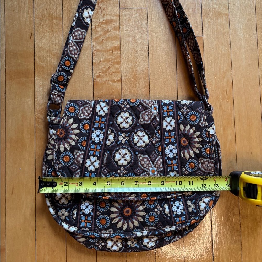 EUC Vera Bradley Canyon Print Purse | Brown Adjustable Crossbody Shoulder Bag - Picture 11 of 16